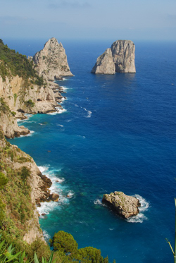 Rocky Shoreline of Capri, Italy