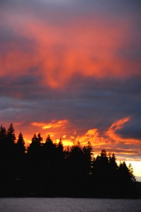 Sunset over Lake Whatcom, WA