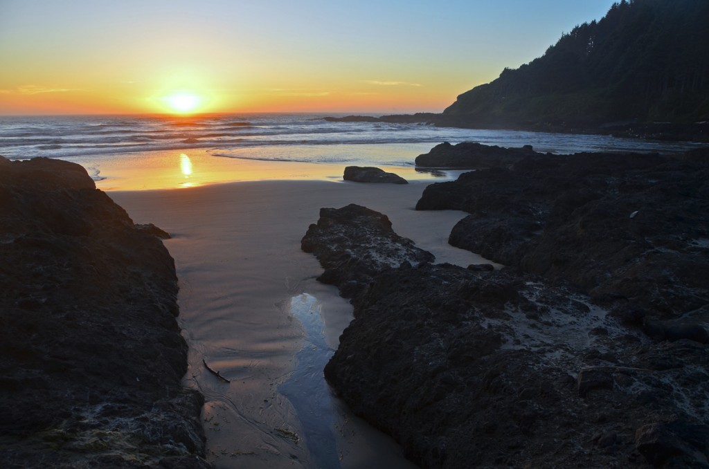 Cape Perpetua at Sunset, Oregon