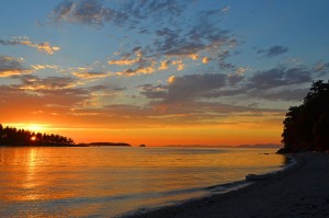 Sunset from Clark Island