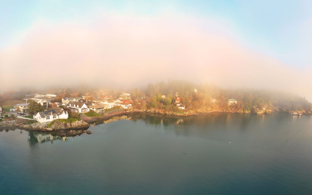 Eastsound, Orcas Island near sunset